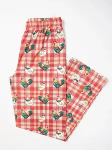 Christmas Chicken Plaid ADULT Bamboo PJ Pants | AFC