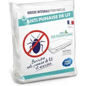– Full Mattress Cover 90 x 200 cm| Anti-Bed Bug and Anti-Dust Mite| Fully Protects Your Mattress| Zip| No Chemical Treatment| Thickness up to 25 cm