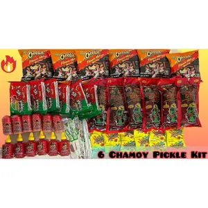 6 Pack Chamoy Family Pickle Kit with Hot Cheetos 6 Pack Chamoy Family Pickle Kit with Hot Cheetos