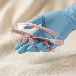 UKNOW Safety Glasses Over Eyeglasses, Anti-Fog Protective Eyewear with Adjustable Temples, ANSI Z87.1 for DIY & Sports