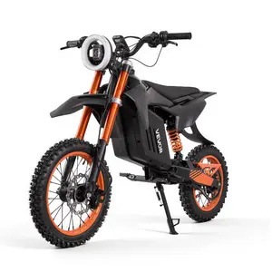 VEVOR Electric Dirt Bike for Teens Adults, 2000W Motor, 31 MPH Speed, 31 Miles Max Range, 48V 22.5Ah Battery, Off-Road Motorcycle with Light, Display, Dual Suspension Hydraulic Brakes for Age 14+
