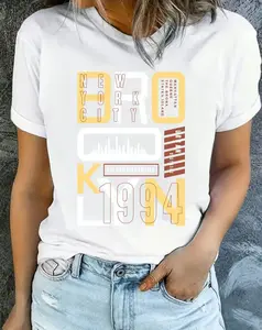 Brooklyn 1994 NYC Urban Graphic T-Shirt Unisex Streetwear Cotton Short Sleeve Tee