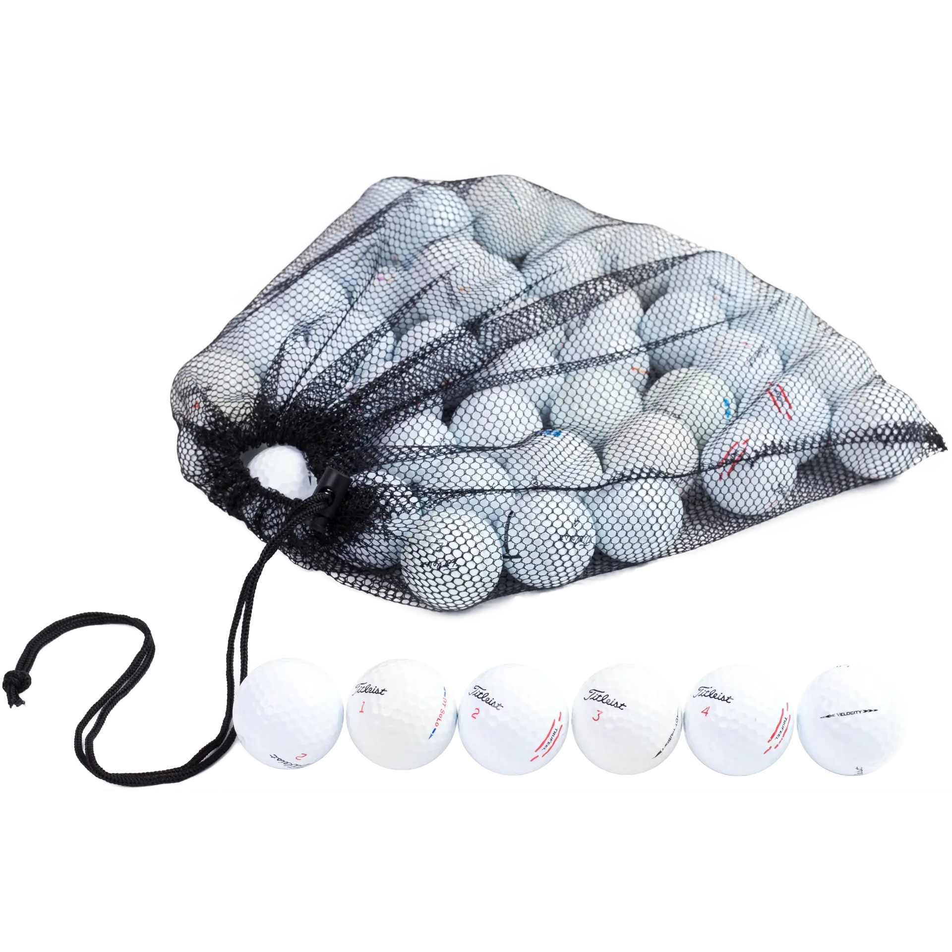 48 Titleist Golf Ball Mesh Bag Mix 48 Titleist Golf Ball Mesh Bag Mix