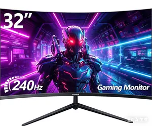 Gawfolk 32" Curved Gaming Monitor - 240Hz, 1080P, 1800R Frameless Design, FreeSync, DP & HDMI 2.0 Ports, 100x100mm Wall Mount Compatible Computer Monitor
