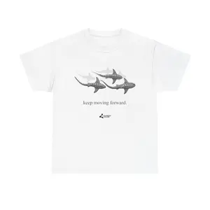 Shark Keep Moving Shirt,Cotton,Funny Tee