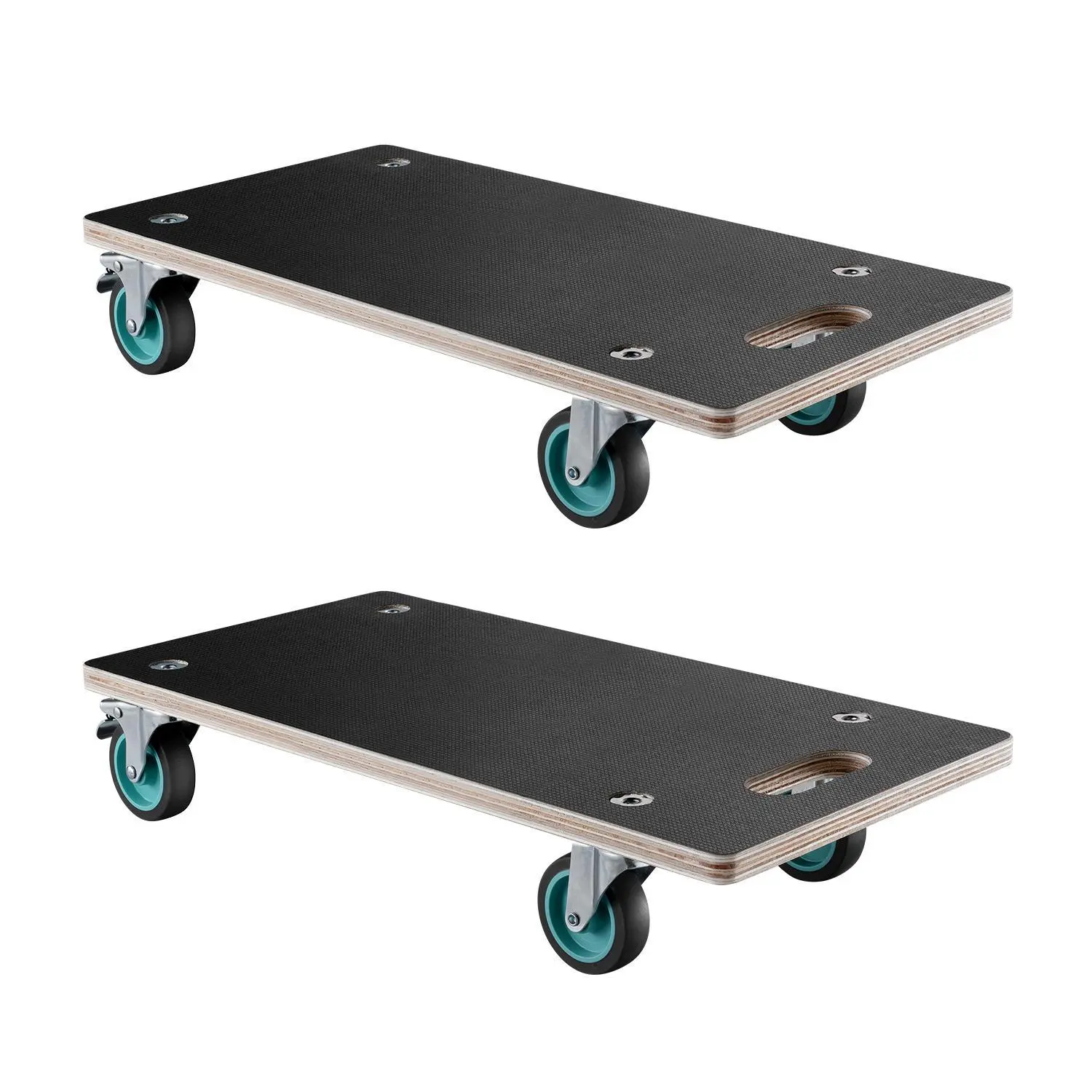 VEVOR Furniture Dolly,  , 551 lbs Load Capacity, Furniture Moving Dollies with 4 TPR Silent Wheels, Rectangle Multifunctional Flat Dolly for Piano Furniture Couch Washing Machine Fridge, 2 Pack, Black#BackToSchool