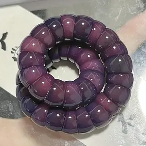 White Jade Root Oblique Cut Two-Tone Gradient Bodhi Pork Intestine Bracelet Wholesale Spiritual Gift