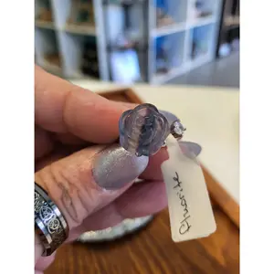 Rainbow fluorite lotus ring - Adjustable