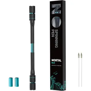 Mortal Spinning Pen Mod by Mr. Nope Professional Trick Pen for Tricks &  Anti-Slip, Long, Blue