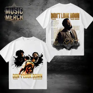 Rod Wave Don't Look Down Tour 2026 Shirt #14, Rod Wave Tour Dates T-Shirt, Double Sided Concert Graphic Tee, Rap Music Merch, Unisex Cotton Shirt, Gift for Fans