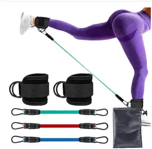 Resistance Bands, Leg Exercise Bands, TPE Material for Arms Chest, Yoga Gym Fitness Muscle Training Equipment Stretching
