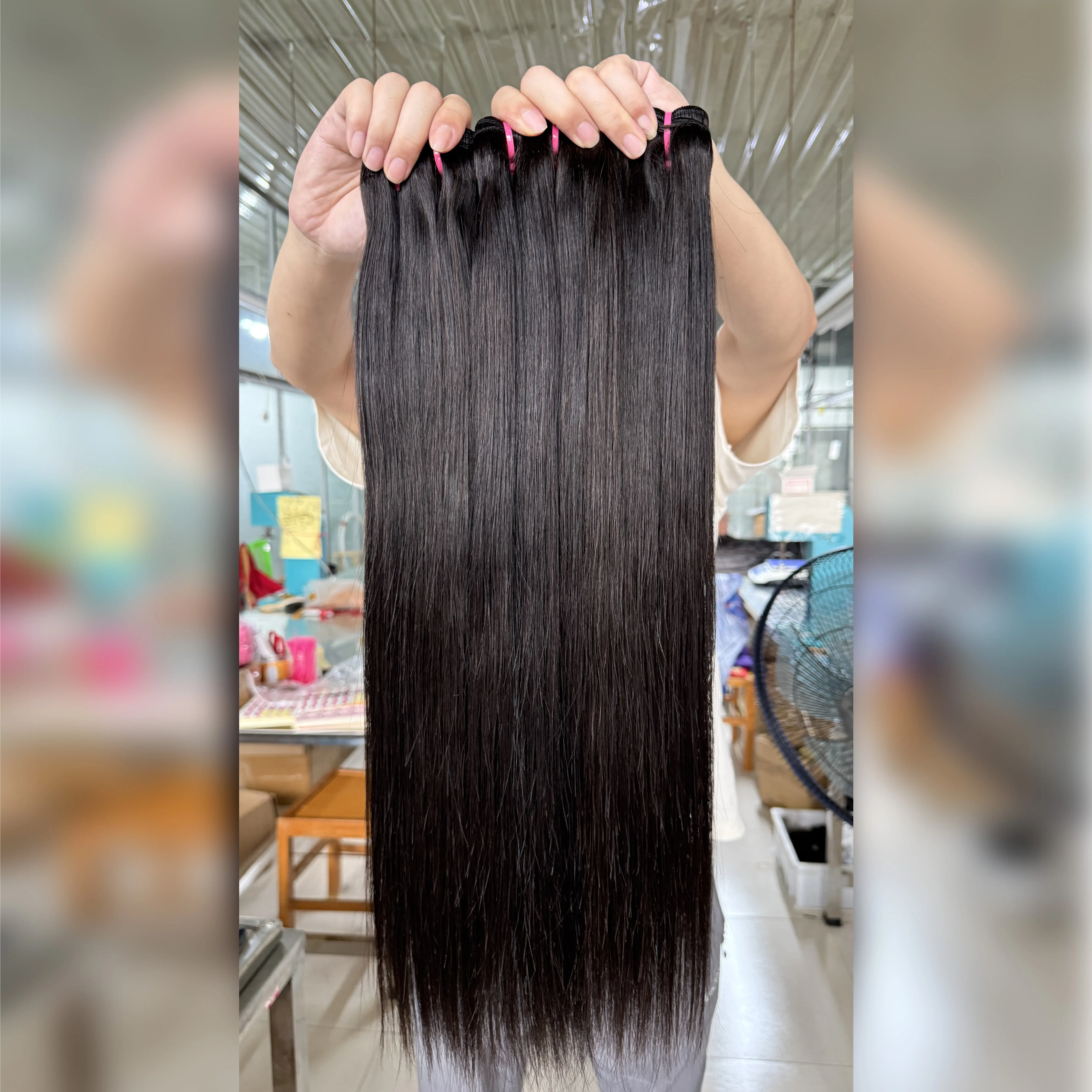 1-3/set Unprocessed Human Hair bundles silky Straight natural color Brazilian Virgin hair bundles Straight Hair Extensions for black woman