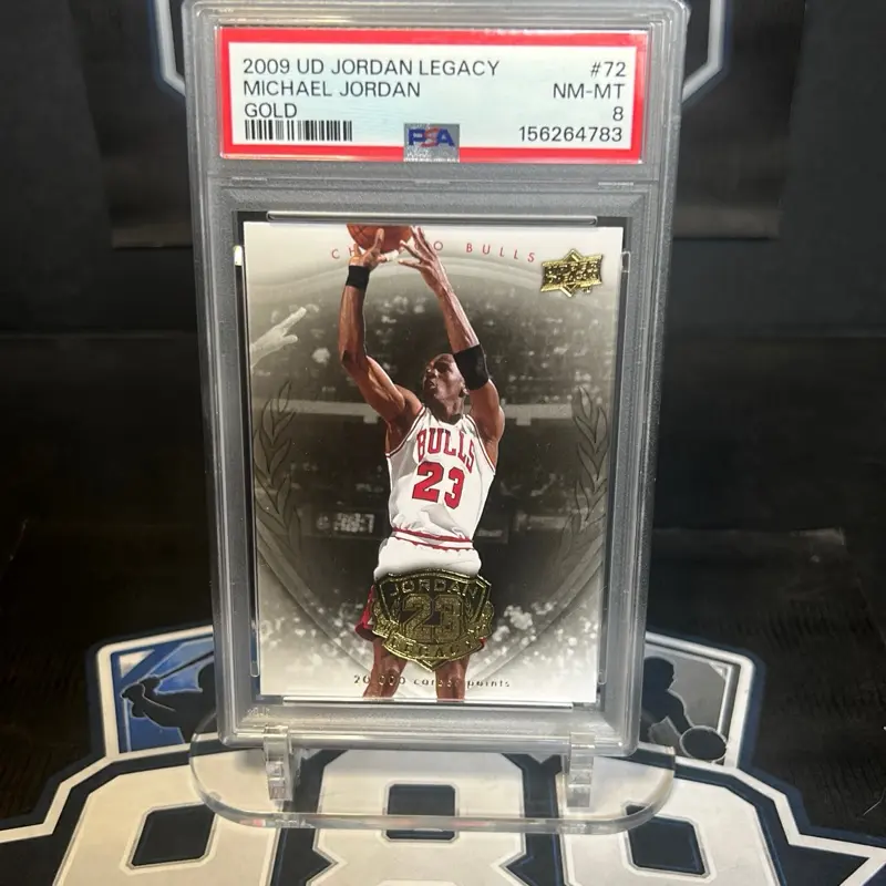 2009-10 Upper Deck Michael Jordan Legacy Hall of Fame Edition Gold #72 PSA 8