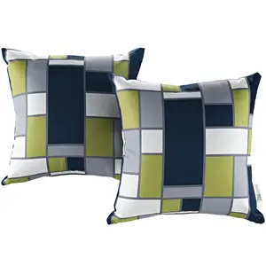 Modway Modway Two Piece Outdoor Patio Pillow Set in Rectangle