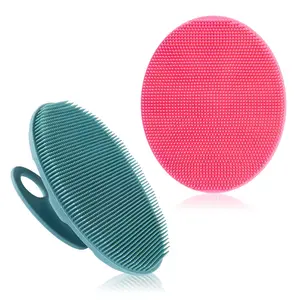 Soft Silicone Body Cleansing Brush Shower Scrubber, Gentle Exfoliating and Massage for All Kinds of Skin
