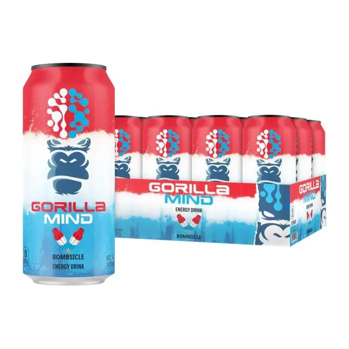 Gorilla Mind Energy Drink Sugar Free 12 Pack Gorilla Mind Energy Drink Sugar Free 12 Pack