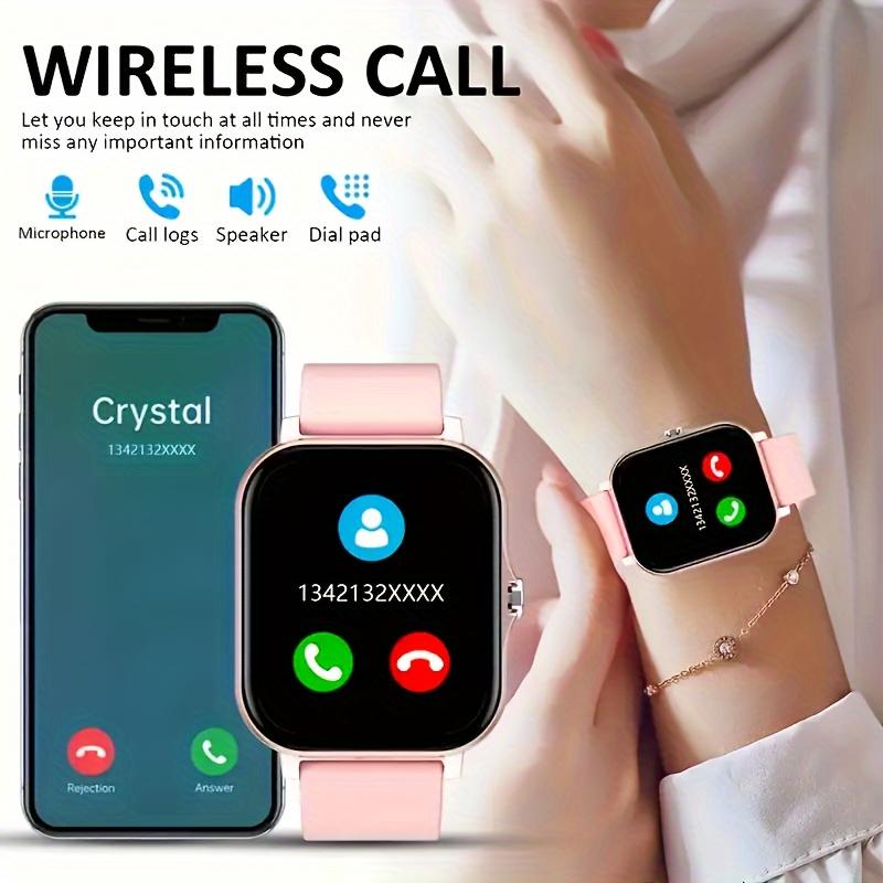 Smart Watch, 1.83" HD Smartwatch for Men Women with 120 Sports Modes, Bluetooth Call & Make Call, Health, Fitness & Sleep Tracker, 5 ATM Water-Resistance, Fitness Watch for Android/iOS, Black,Pedometer Watch No APP/Phone Required Smartphone Wearable