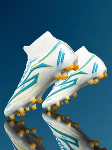 Adult Men's Breathable Soccer Shoes Soccer Cleats Fg/ag Long Nails Artificial Grass Suitable for Training and Competition All-Season Wear-Resistant Anti-Slip Outdoor Indoor Sports Shoes