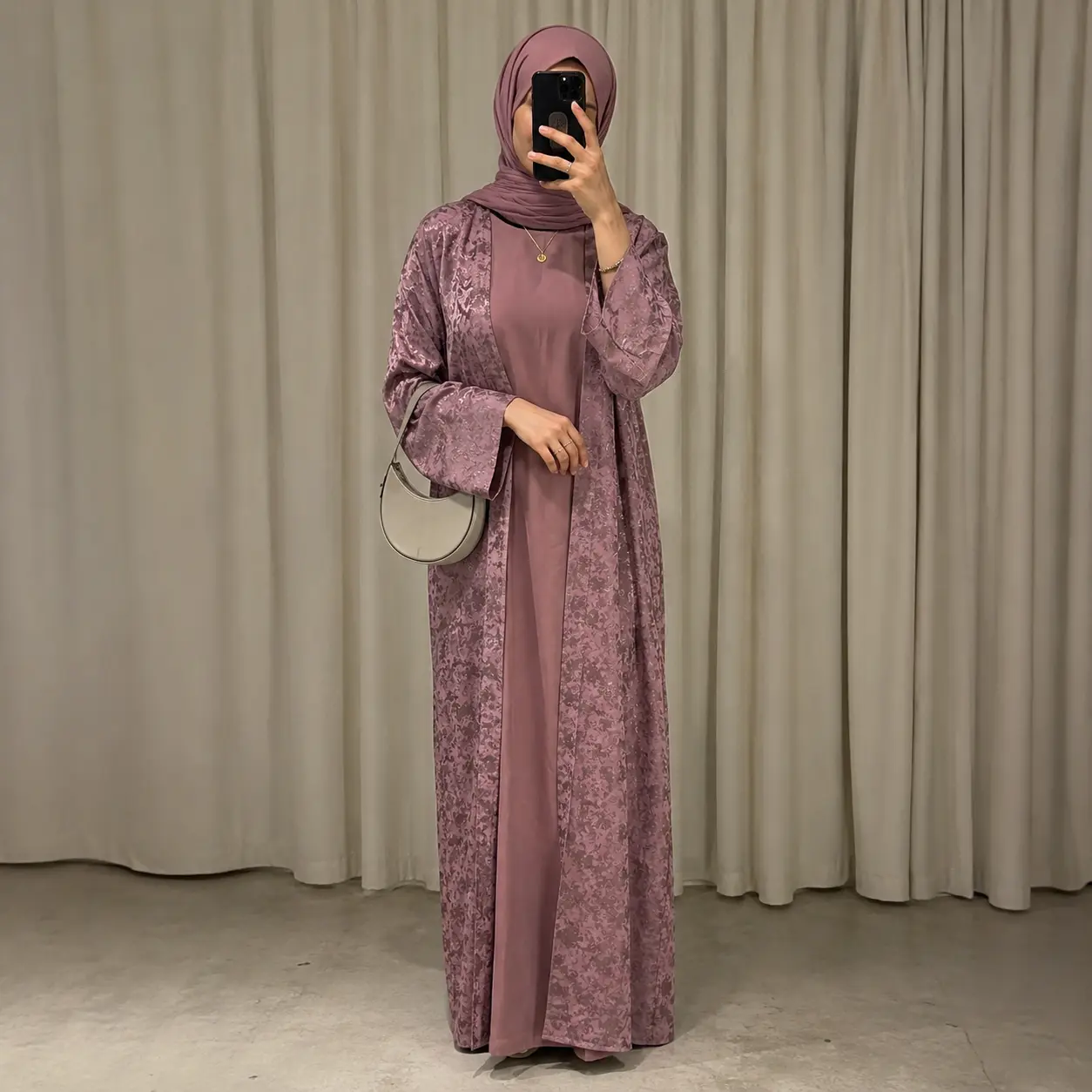 Mina Abaya - Dusty Pink