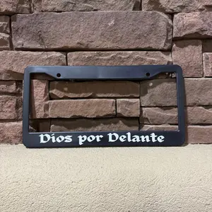 [SALE 50%] SPANISH Plate Frames License Plate Frame Truck Tag Car Front Plate Frame Decoration Aluminum