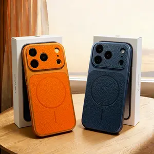 Phone Case: Luxury Instantly Transformed 17 ProMax Business Faux Phone Case Compatible with iPhone 17 Pro Max 16 17pro Cases Men Women Camera Lens Protection Full-cover Ai Button Soft Bumper Shockproof Back Cover