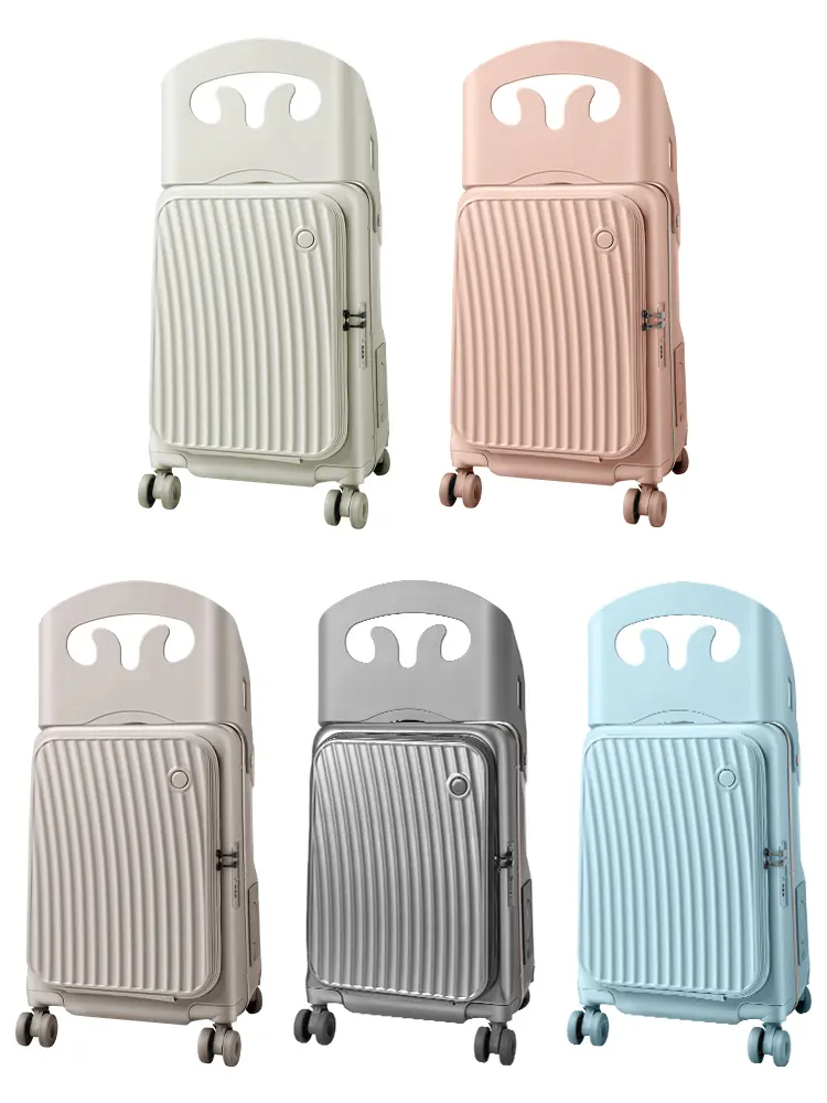 22-Inch Parent-Child Ride-On Suitcase: Durable PC Material, Built-in Child Seat, 360° Spinner Wheels, TSA-Approved Lock, Wet/Dry Separation Design, Extra-Large Capacity. luggage carry bag, Dustproof Checked Luggage, Four-Wheel Checked Luggage suitcase