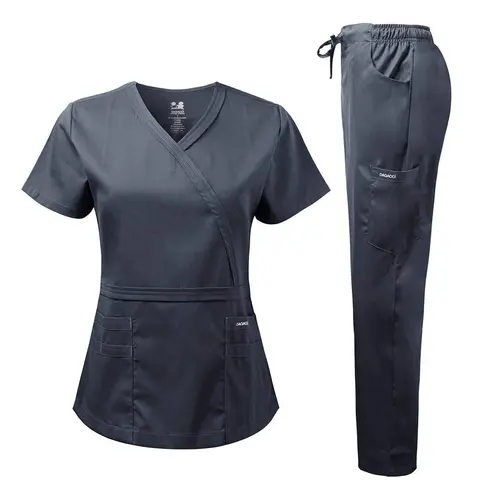 DAGACCI MEDICAL UNIFORM® Natural Stretch® Y-Neck Double Stitch Set [NS2202]