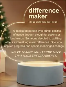 Difference Maker Gifts for Teacher Coach Mentor Boss Leader, Thank You Appreciation Gift for Coworkers Employee Staff Motivational Acrylic Engraved Office Desk Decor