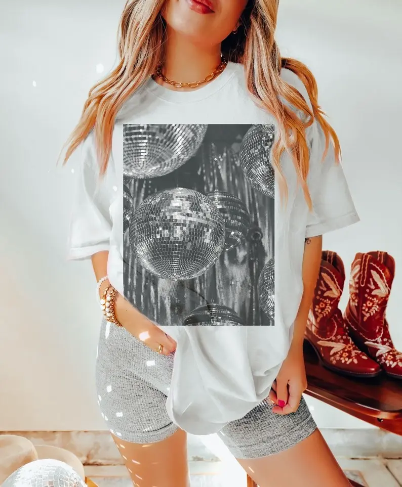 Disco Shirt, Disco Tee, Comfort Colors Shirt, Retro Shirt, Disco Ball Tee, Concert Tee, Party Tee, This Night is Sparkling