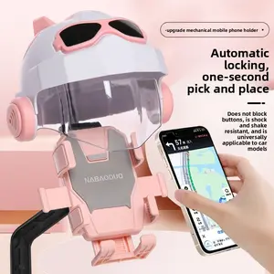 Electric Bike Phone Holder 2026 New Model, Battery Motorcycle Bicycle Sunshade Helmet Mount, Navigation Stand for Outdoor Riding, Cellphone
