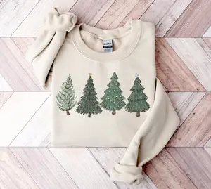 Christmas Sweatshirt Womens Christmas Sweater Christmas Crewneck Pullover Christmas Tree Holiday Sweaters Winter Matching Kids Youth Toddler