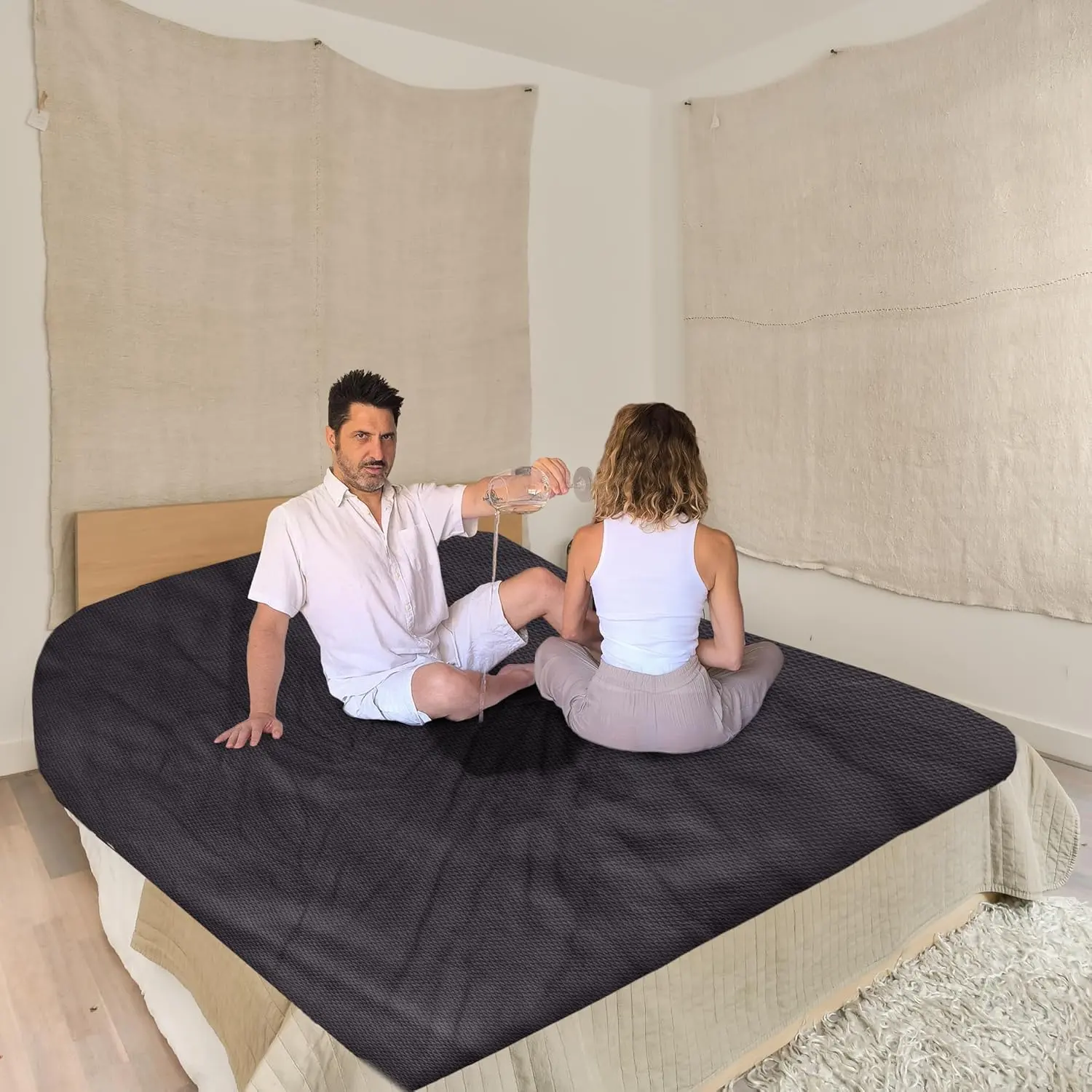 Cooling Blanket  Size -  Mattress Protector - Carefree, Hydrophobic & Leakproof Splash Towel - , XL Throw, Mat & Bedspread for Bed, Sofa or Couch