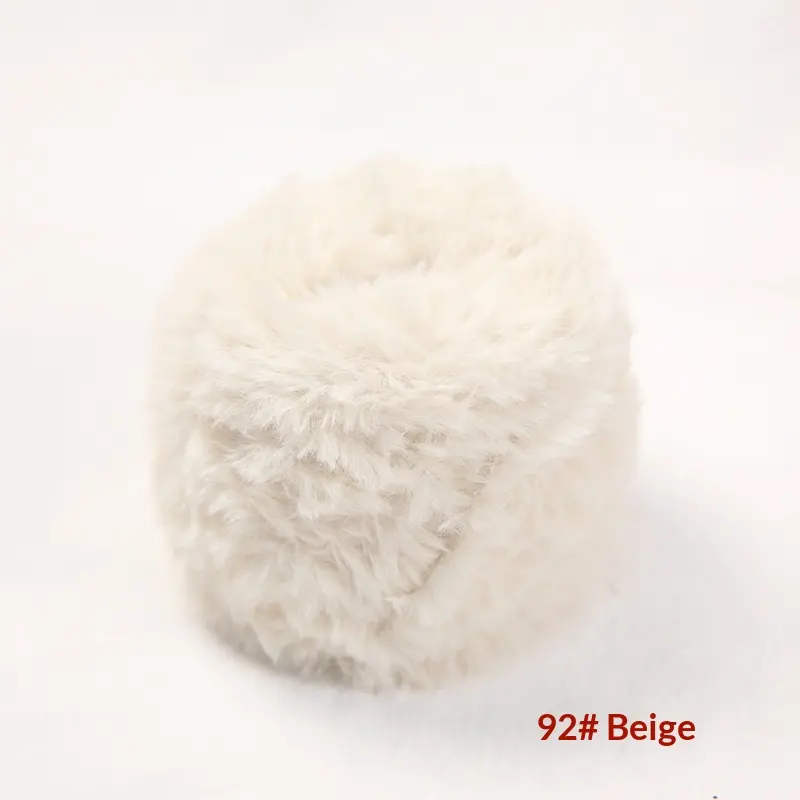 2Pcs Wool Loop Yarn Mohair Yarn Balls, DIY Hand Knitting & Crochet Yarn for Dolls Scarf Sweater