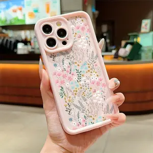 High Bamboo Colorful Floral Pattern  Phone Case, Phone Case for 17 Pro Max 16 16e 15 14 Plus 13 12 Mini 11 Air