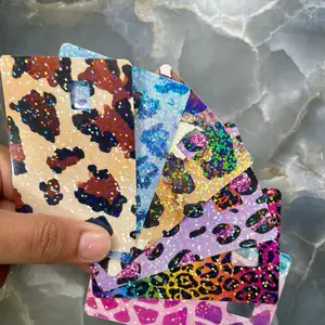 Debit Card Skin - Colorful Leopard Print Design for Unique Personalization vinyl decal