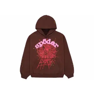 Sp5der Web Hoodie Brown (men) by StockX