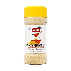 Badia Honey Granules, 9.25 oz – Natural Honey & Cane Sugar Sweetener for Baking, Coffee, Tea & Everyday Recipes - Kosher, Gluten Free, MSG Free