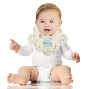 Baby Bib with Pacifier Holder, Soft Comfortable Baby Bib, Baby Bib for Boys & Girls, Baby Essentials, Newborn Essentials, Baby Stuff