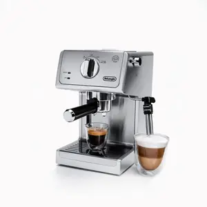 De'Longhi 15 Bar Pump Espresso Machine - ECP3630: Silver, Adjustable Cup Shelf, Milk Frother, Removable Water Reservoir