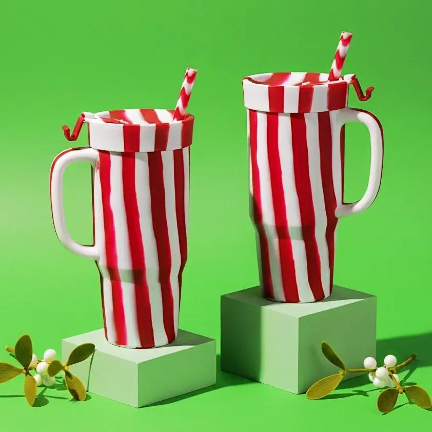 Silipint Silicone 32 oz Humbler (Handled Straw Tumbler) Pack of 2