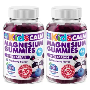 DR. MORITZ Sugar-Free Calm Magnesium Gummies for Kids and Adults - Non-GMO Magnesium Citrate Gummies - Blueberry Flavor - 2-Pack (60 Count)