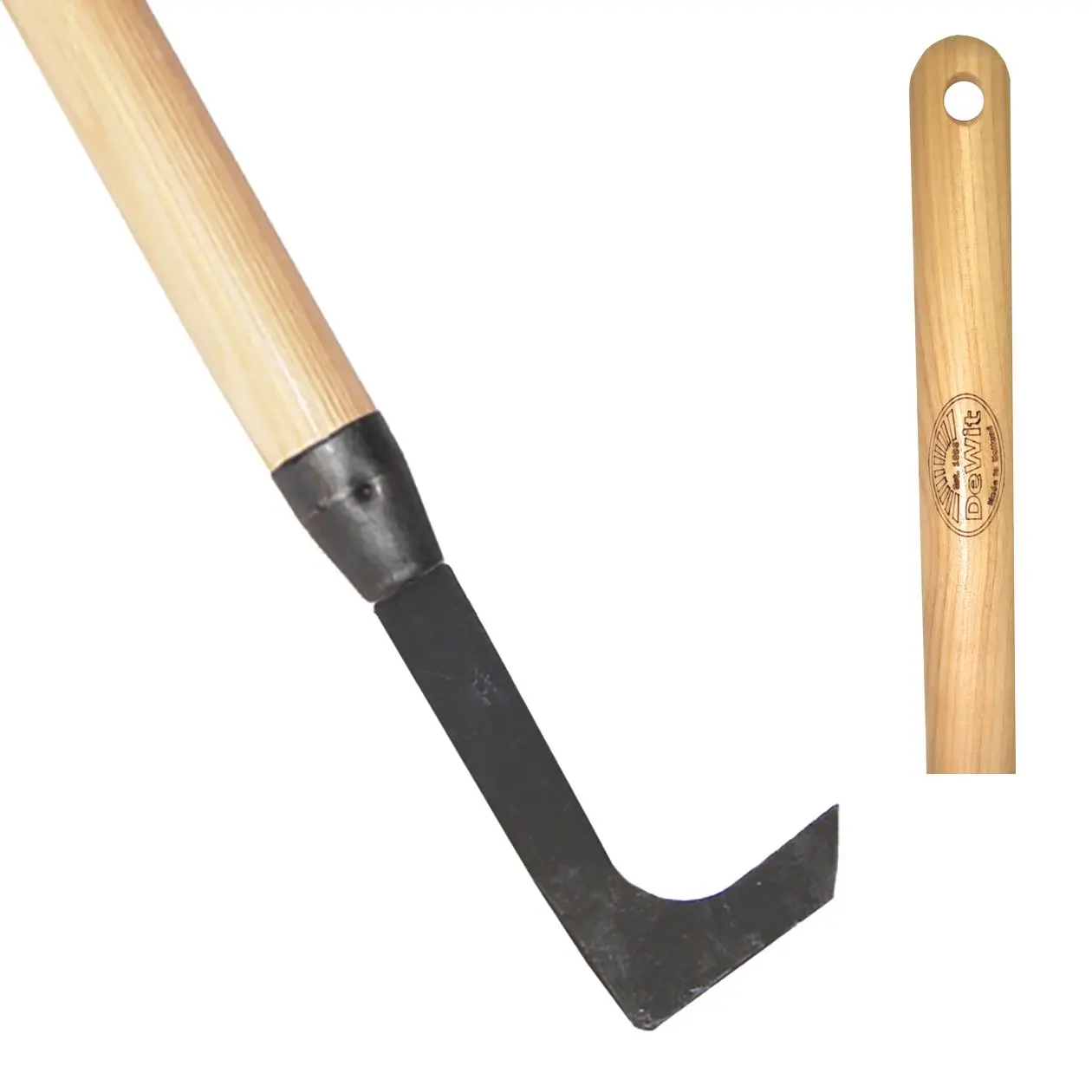 TDI Brands 31-0942 Dewit Long-Handled Steel Blade Pruning Knife, Patio & Garden Pruning Tool, Steel Blade Pruning Knives