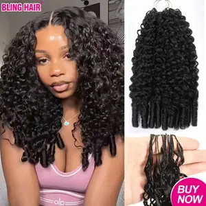 Burmese Curly Crochet Hair Human Hair Extensions Miracle Knots Pre-Separated 50g/Pack (32-38 Strands Per Pack）– Knotless Boho Braids, 4-5 Packs for Full Head, Multiple Curly & Wave Textures Protective Hairstyles For Black Women #SummerVibes summervibes