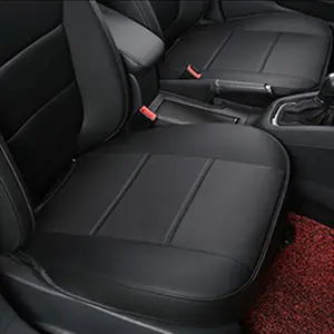 1-2 Piece PU Leather Car Front Seat Covers Full Surround Cushion Covers, Anti-Slip and Wrap Around The Bottom, Universal Fit 95% of Vehicles Car Sedan