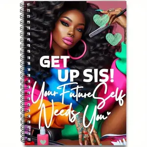 Inspirational Spiral Notebook Stand Up Sister Motivational Design, 100 Pages, Perfect Gift for Friends Coworkers, Self Reflection Journal