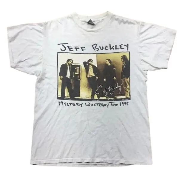 [Sale Up To 30%] Jeff Buckley Music Tour Basic White Unisex T-shirt, Vintage graphic TShirt, gift for fan