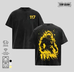 Washed vintage Halo inspired graphic tee 100% cotton 230 GSM heavyweight oversized streetwear sci fi soldier aesthetic gaming drip unisex trend US style