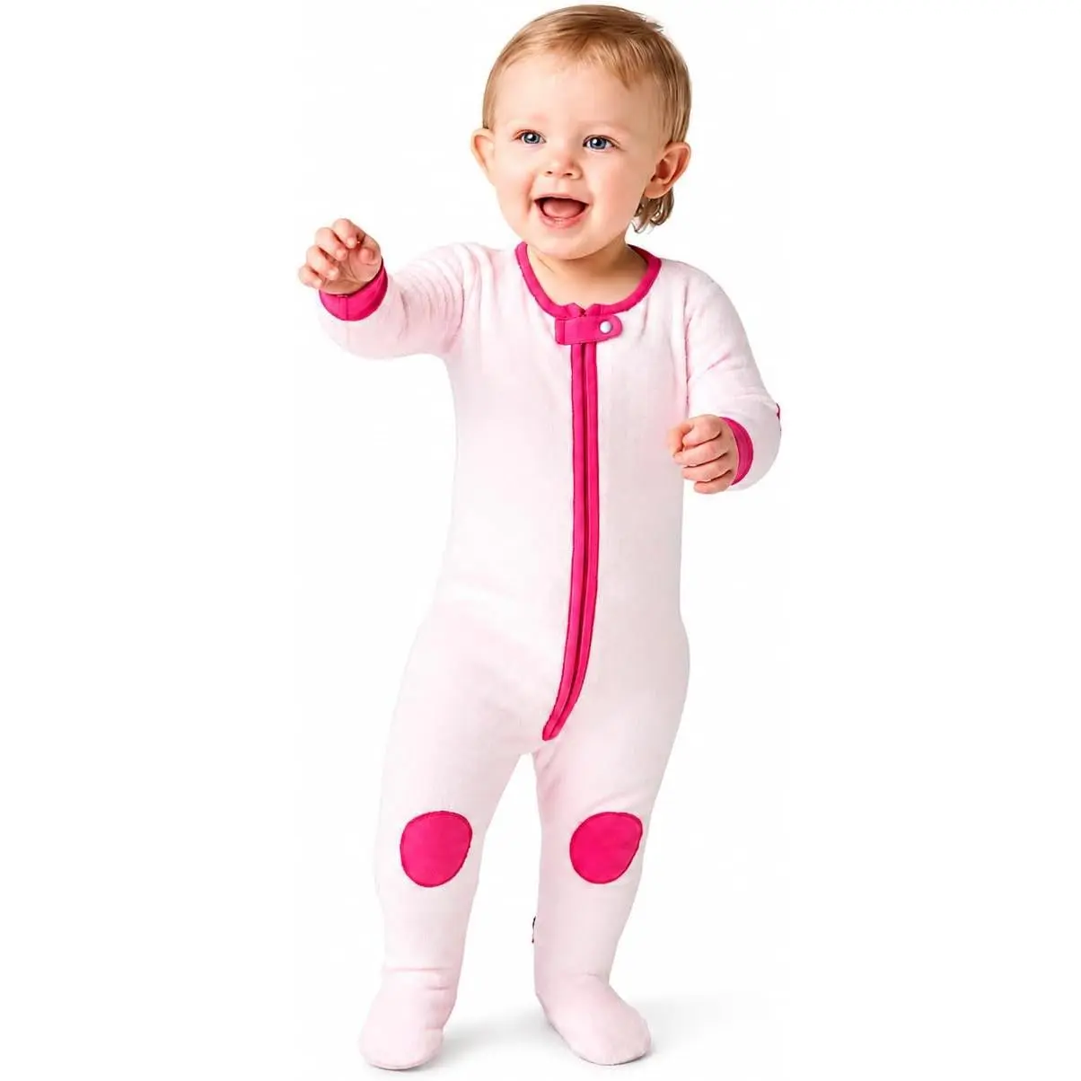 Baby Deedee Cuddly Double Zipper Onesies Pajamas, Sleepsie Cuddly Warm Footie Pajama