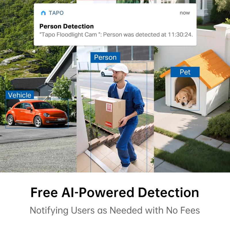 TP-Link & Tapo C615F Kit Solar Dimmable Floodlight 360° Pan/Tilt Security Camera Kit,2K 3MP  360° AI Tracking  Outdoor Wireless w/Solar Panel  Free Person/Vehicle Detection  Hack-Proof Security | Alexa & Google Home