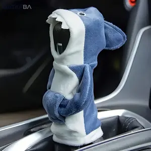 Universal Shark Car Gear Shift Knob Creative Cute Automotive Interior Ornament Stylish Universal Shift Lever Decor Easy Installation Durable Auto Accessory Perfect for Car Interior Decoration Halloween Birthday Festival Gift for Car Lovers